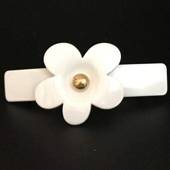 L. Erickson Studded Daisy Barrette - Picture 6 of 14
